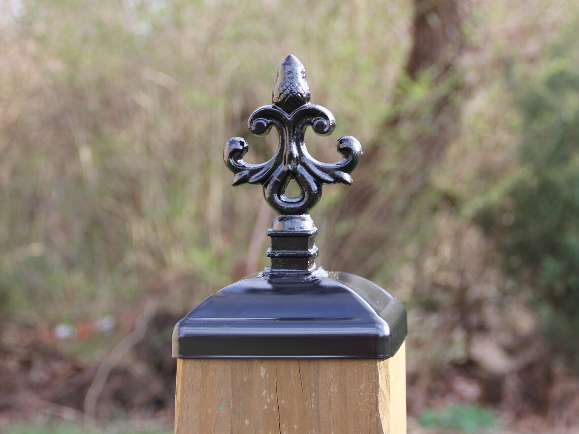 Nottingham 6x6 Wrought Iron Post Cap Decorative Nottingham Etsy