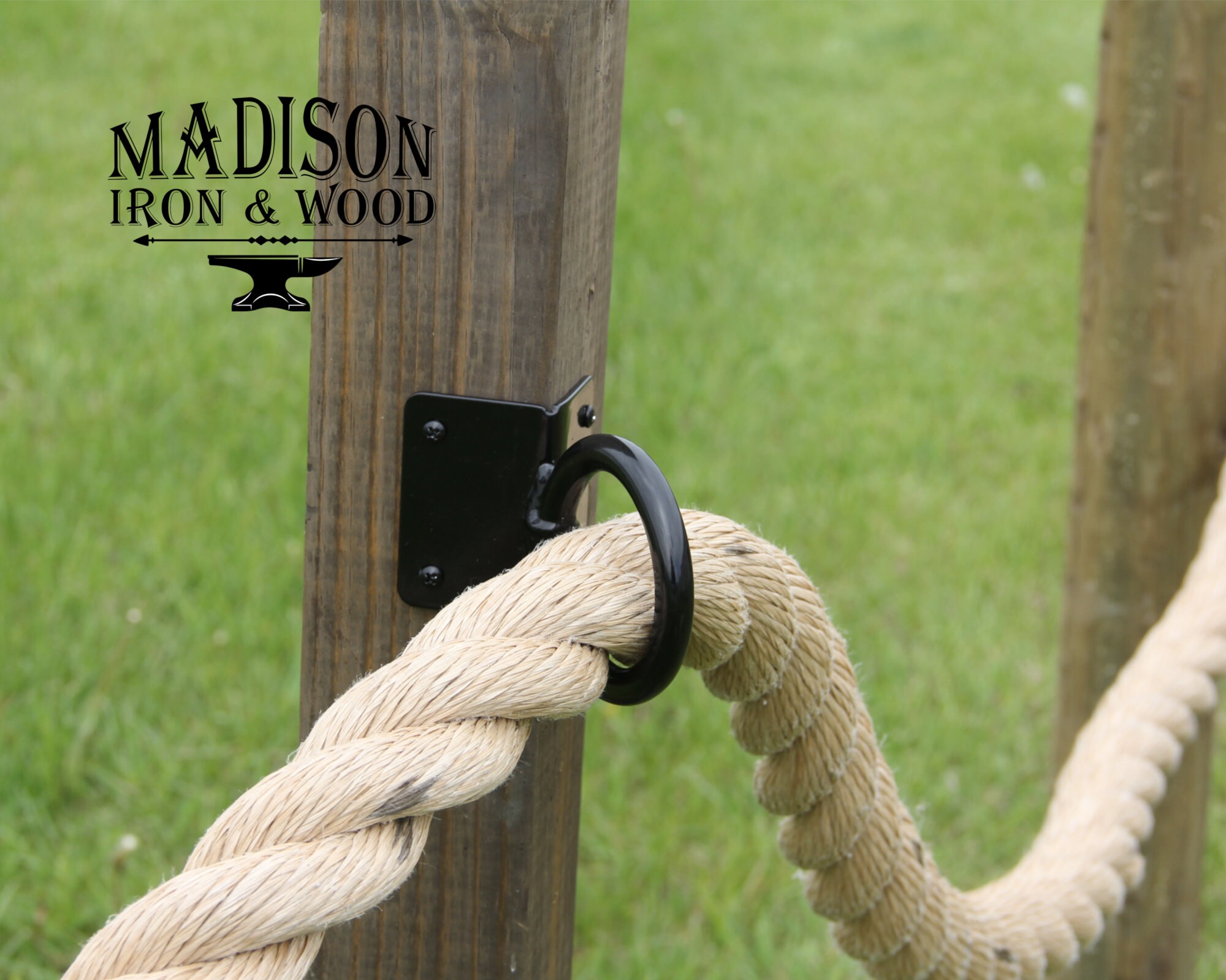 Corner Mount Nautical Rope Fence Bracket Light Strand Holder Etsy