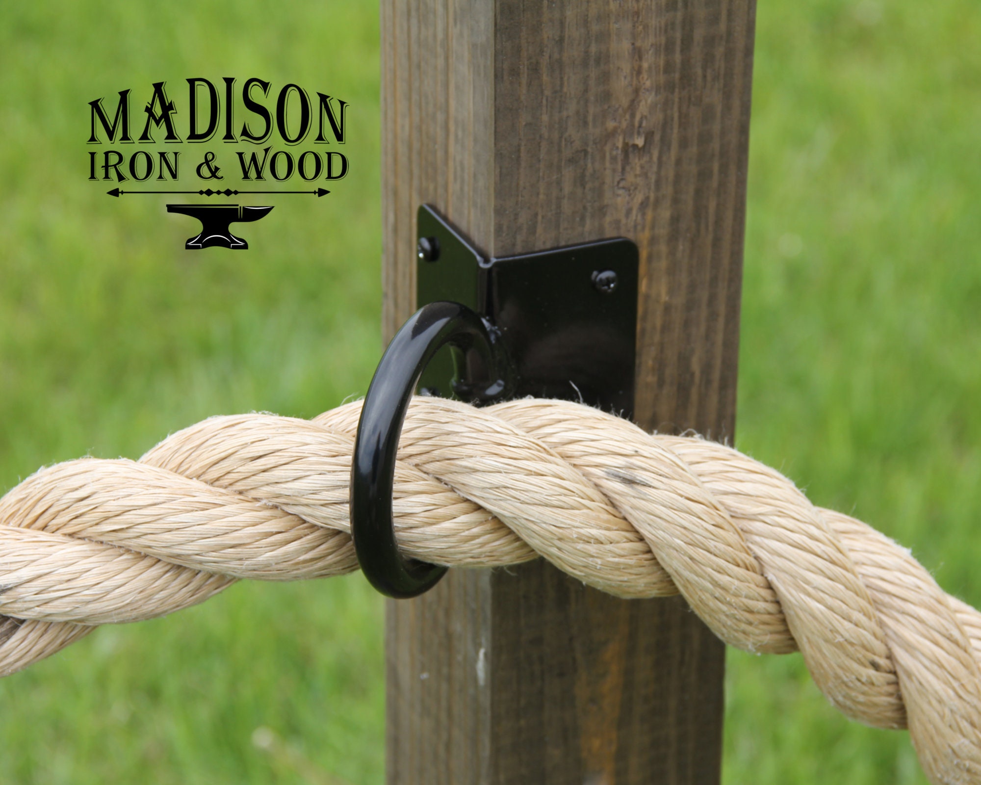 Corner Mount Nautical Rope Fence Bracket Light Strand Holder Etsy