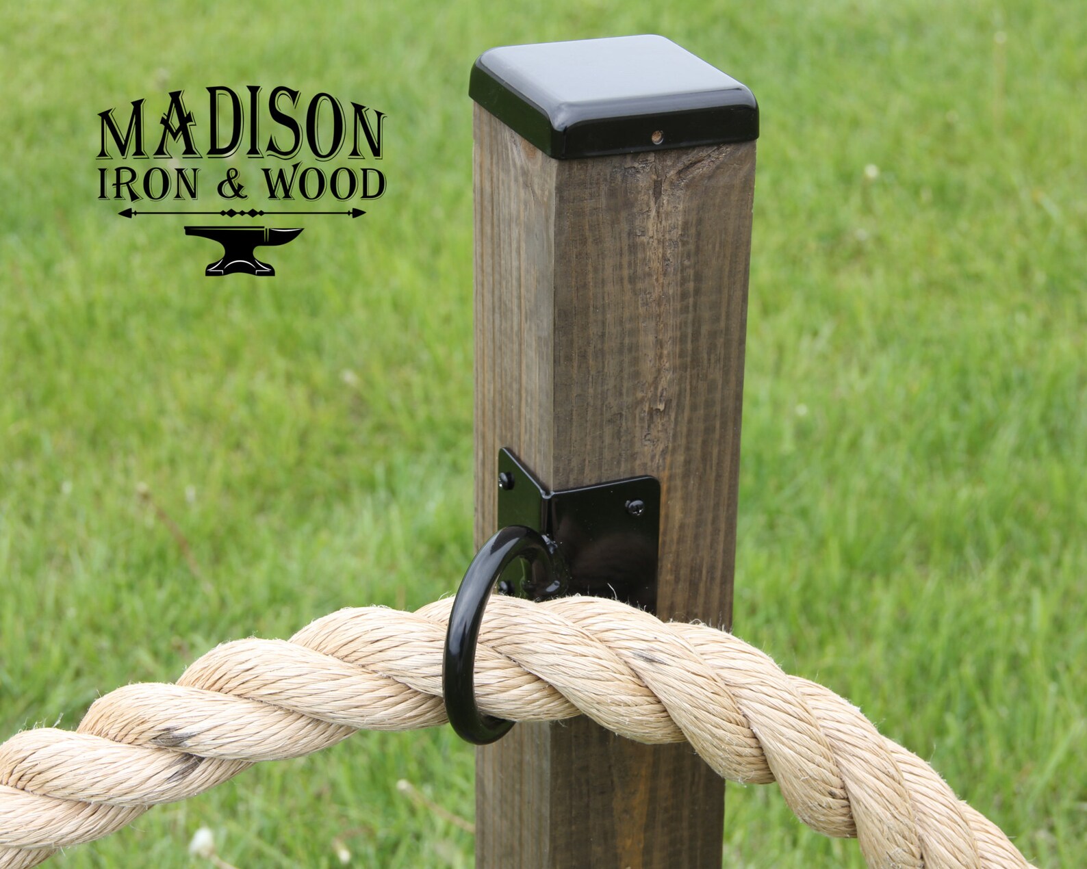 Corner Mount Nautical Rope Fence Bracket Light Strand Holder Etsy