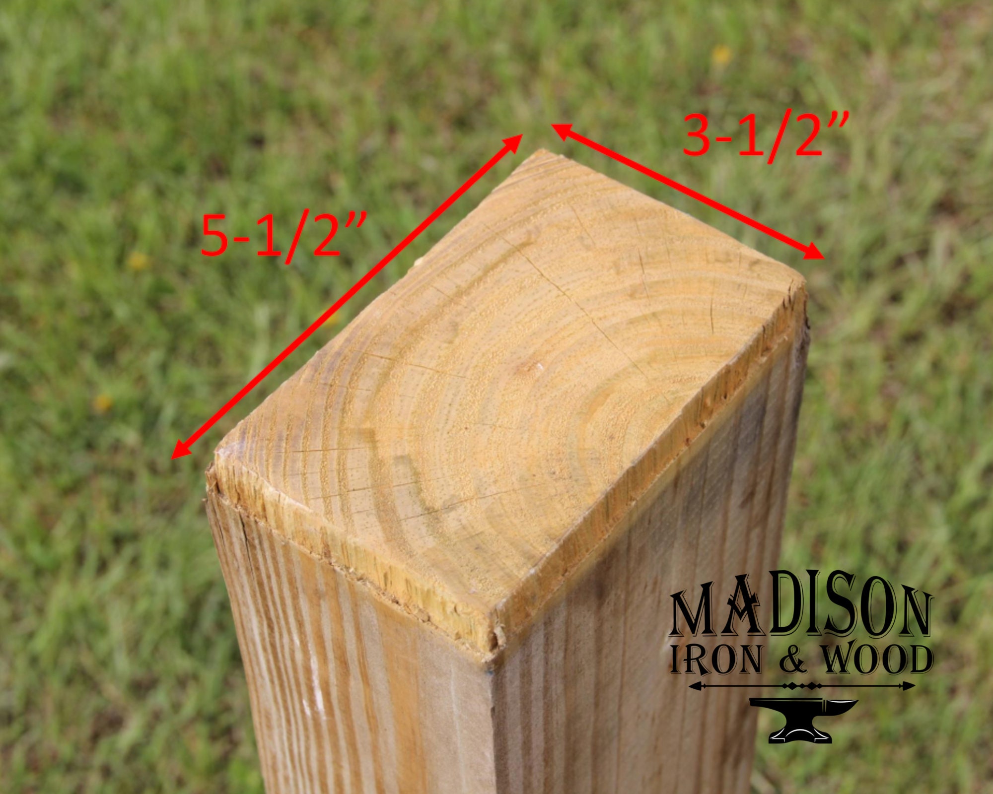 6x6 wood fence post caps