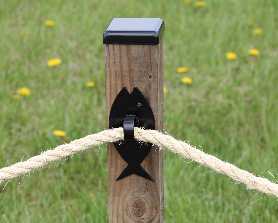Fish Rope Holder Fish Design Rope Fence Hardware Lake Decor Etsy