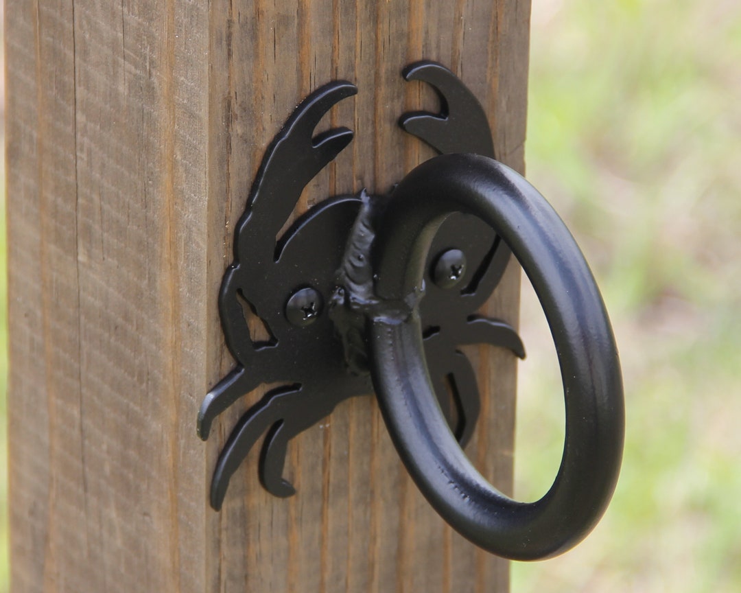 Crab Rope Fence Bracket, Crab Rope Holder, Nautical Rope Beach Themed