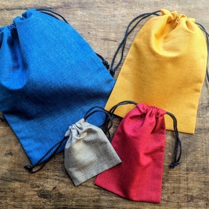Composants du jeu de société Sacs en coton à double cordon 32 couleurs différentes Sac à carreaux Sac Meeple Ensemble de sacs Sacs à cordon pour composants Sacs à carreaux