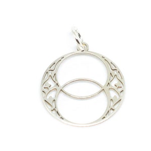 Colgante vesica piscis plata 925, joyería espiritual, protección, regalo mujer, diseño exclusivo, dije delicado