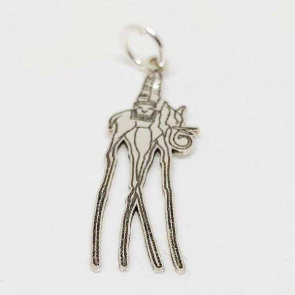 DALI pendant, elephant, gift for artists, inspired by painting, 925 silver art, artists jewelry, surrealism, surreal art