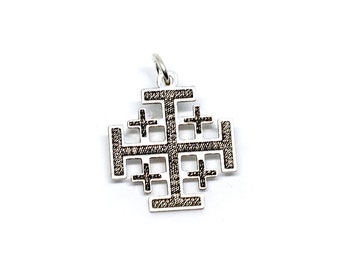 Jerusalem cross pendant 925 silver