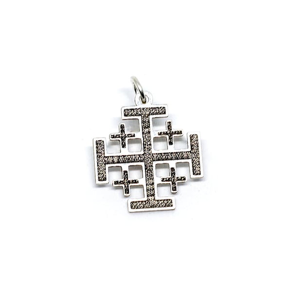 Colgante cruz de Jerusalem plata 925