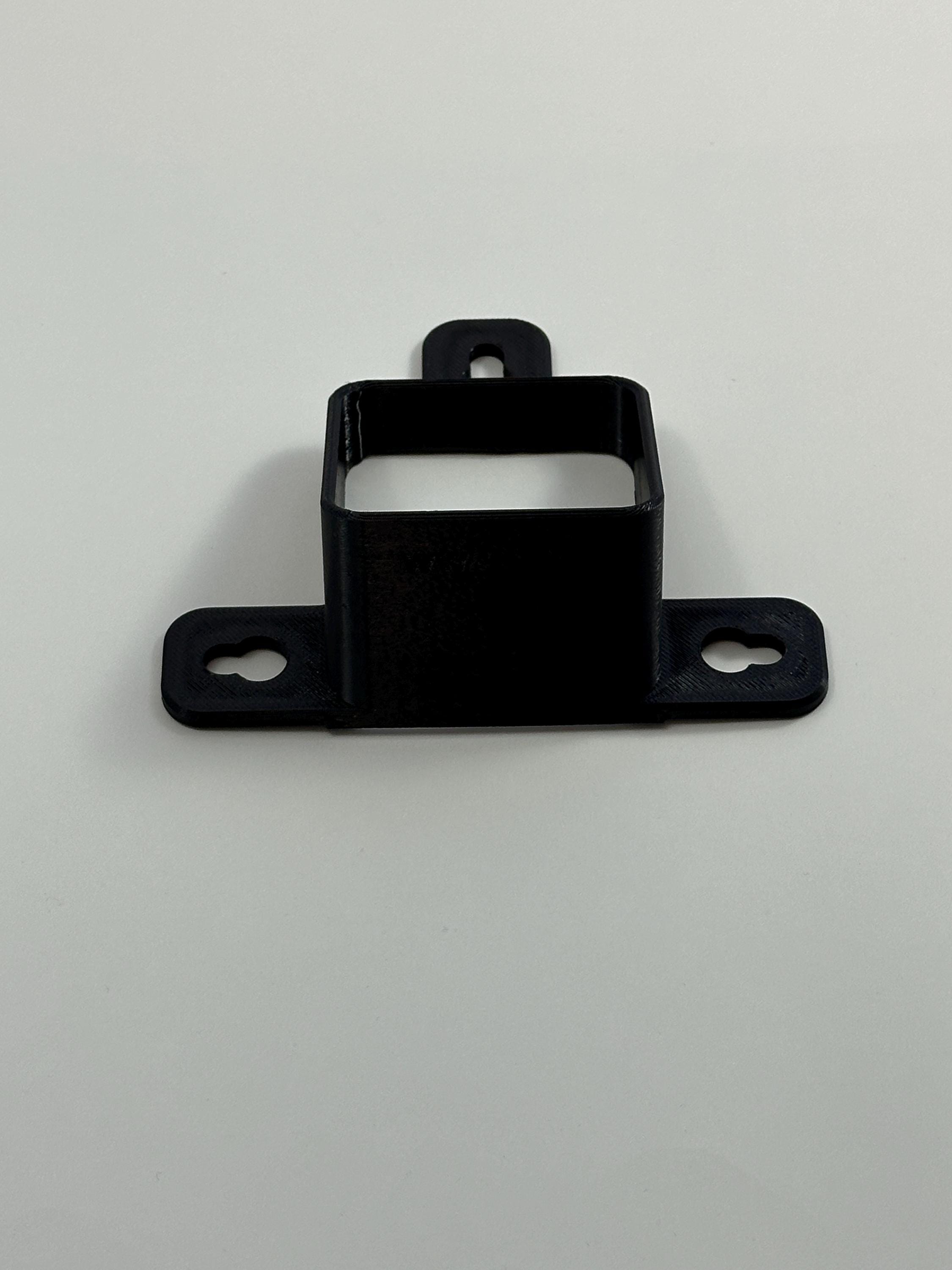 Guifeng 4-Pack Black Stainless Steel 3-Sided Angle Brackets – 65x18mm Concealed Fasteners For Cabinet Hangers, Shelves & Furniture Reinforcement