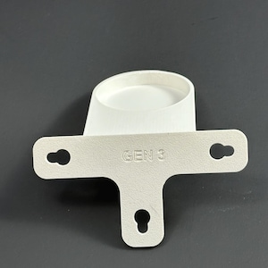 Ring Outdoor Cam (Stick Up Cam) Holder 25 Degree Down: 3D Printed Window Mount with Suction Cups