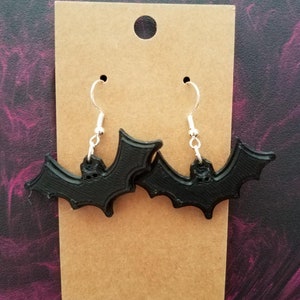 Bat shaped earring