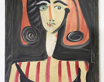 Picasso Oil Painting on Canvas Signed