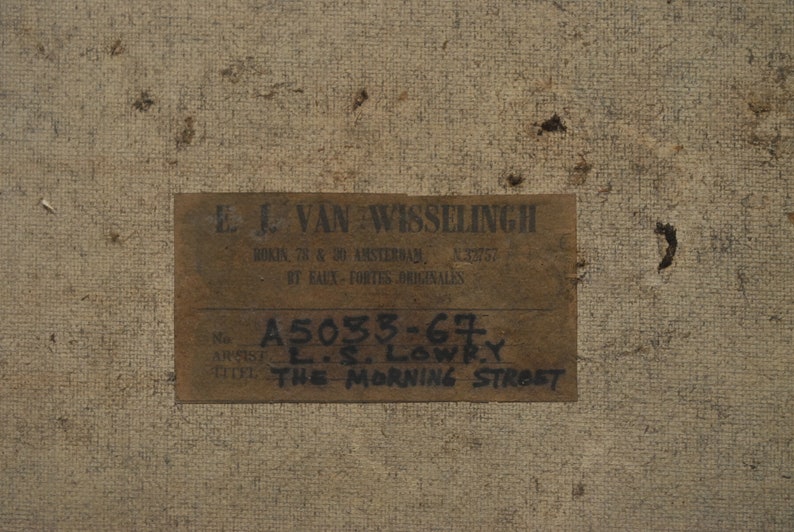 LS.LOWRY Oil Painting on Canvas Etsy UK