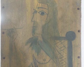 Picasso Ölgemälde auf Hartfaserplatte