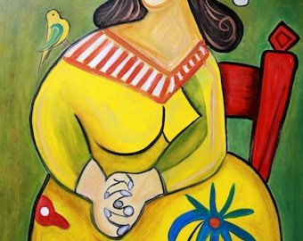 The Composed Presence by TSChin Original Painting
