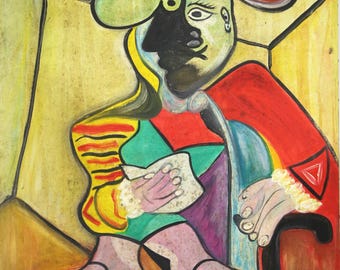 PABLO PICASSO Öl auf Leinwand Datiert 2.8.1970 II + Zertifikat