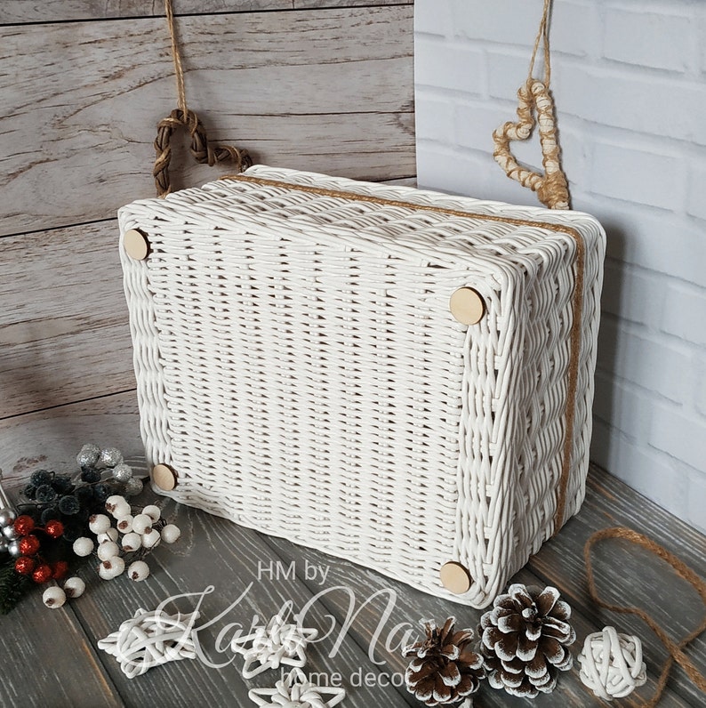 Weißer Korb Badezimmer Container Lagerung gewebten Korb | Etsy