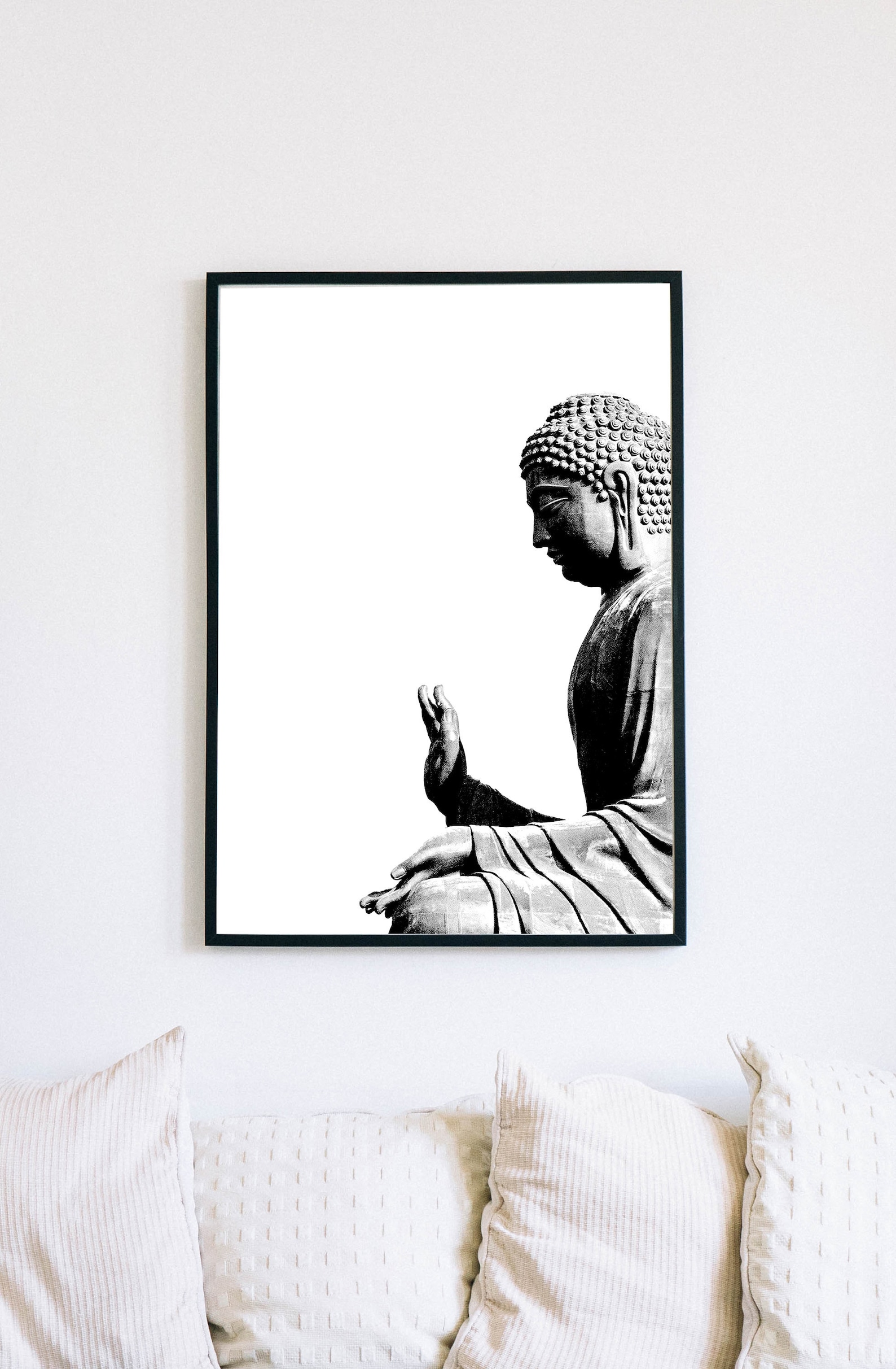 Sitting Buddha Print Printable Wall Art INSTANT DOWNLOAD Etsy
