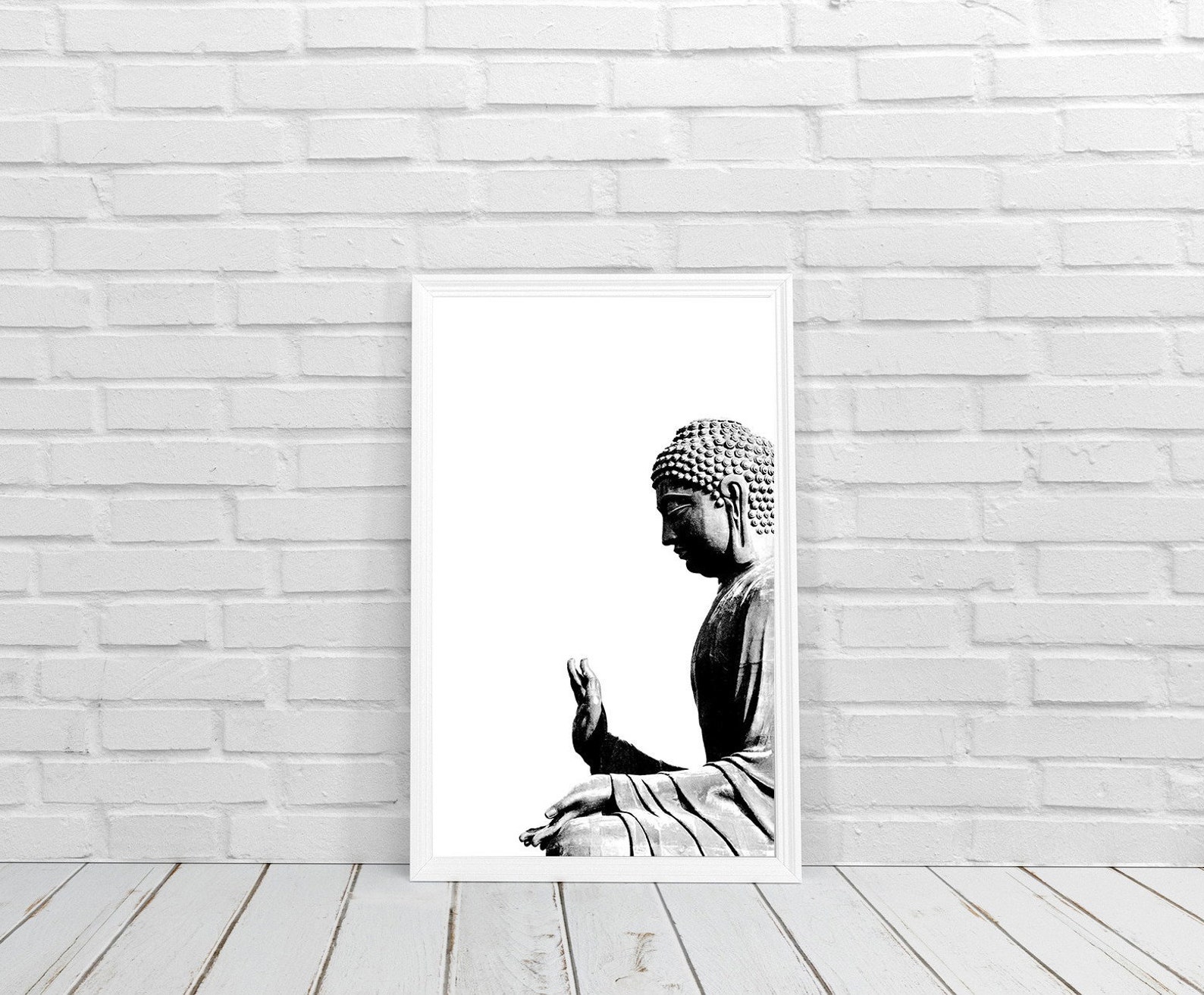 Sitting Buddha Print Printable Wall Art INSTANT DOWNLOAD Etsy