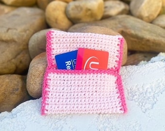 The Easiest, Beginner Friendly Card Holder/Wallet Crochet Pattern, Great crochet gift