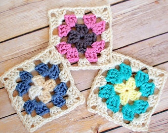 Basic Granny Square Easy Granny Square Simple Crochet Beginner Crochet