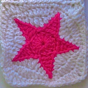 Star Granny Square Crochet Pattern – Easy PDF Download – Beginner-Friendly Crochet Motif – Perfect for Blankets, Pillows, and More