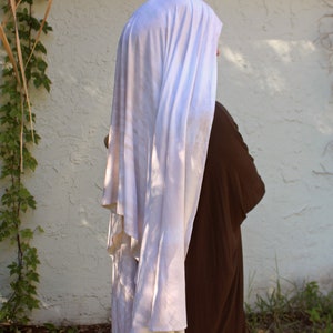 Hand Dyed Beige Bamboo Scarf