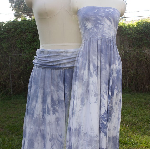 blue dress for baby girl Tie Dye Tube Dress  Omorfi Fashion