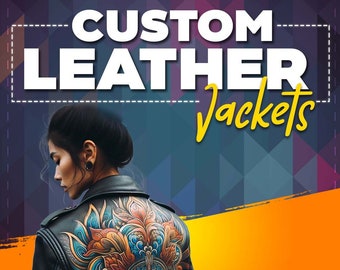 Customized Leather Jacket | Custom Casual Commission | Fully Personalized Jacket - Custom Jacket for Men and Women - Made to Order