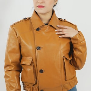 手作りの草薙素子少佐コスプレ衣装 攻殻機動隊 レザージャケット | タン・イン・ザ・シェル 1995 風 | 男女サイズ