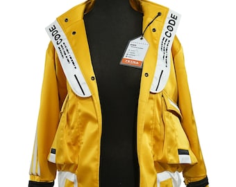 Handmade Inspired Victory Goddess Code Sparkling Summer Premium Satin Jacket  | Cosplay Oversized Jacket | Men and Women Sizes Available
