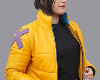 Handmade Killjoy Inspired Cosplay Costume Yellow Leather Jacket