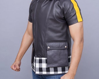 Game Inspired Kingdom Hearts III Riku Cosplay Costume Hooded Vest Leather Jacket Etsy