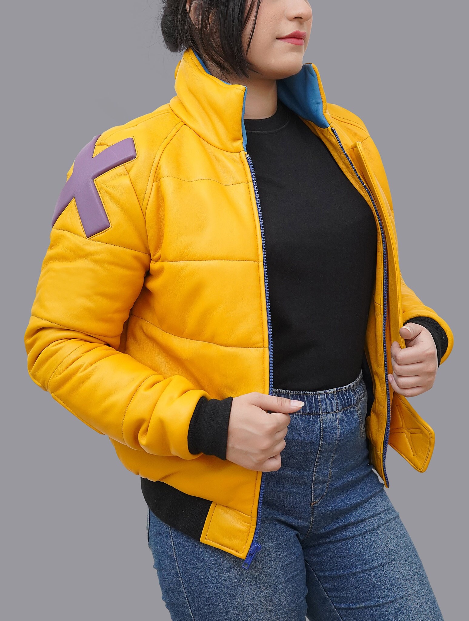 Game Inspired Kingdom 4 Cosplay Hooded Leather Jacket – Fanzilla