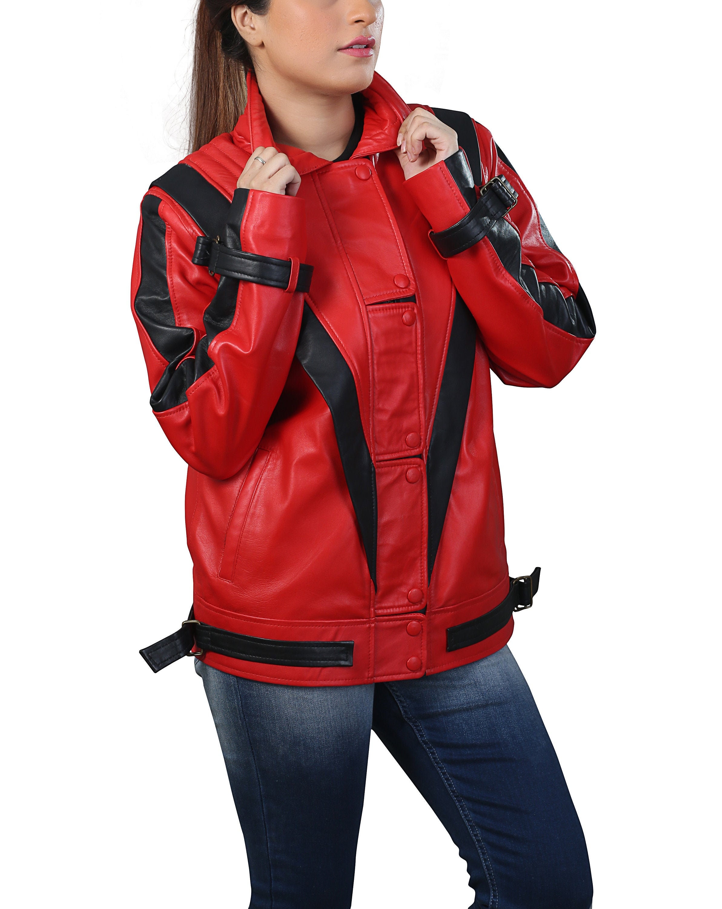 Game Inspired Kingdom 4 Cosplay Hooded Leather Jacket – Fanzilla
