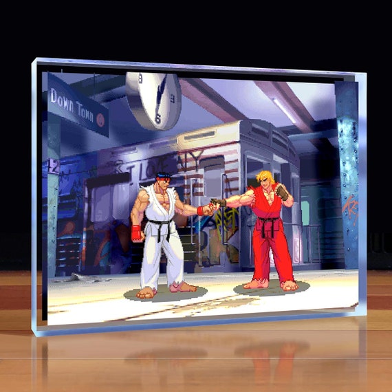 Street Fighter III : 3rd Strike - Ken Vs. Ryu Fistbump Desktop Art