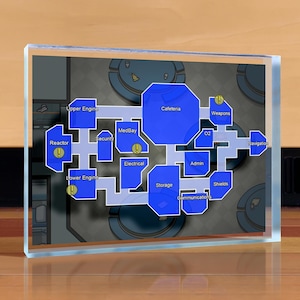 Among Us: Crewmate Map Desktop Art