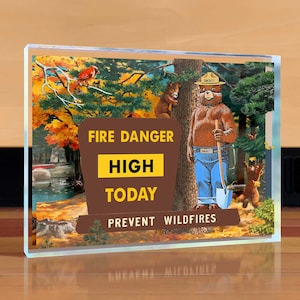 Smokey Bear Sign Desktop Art