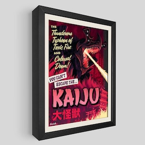 Kaiju Shadowbox Art