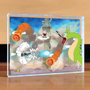 Cuphead Grim Matchstick Desktop Art