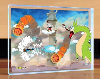 Cuphead Grim Matchstick Desktop Art