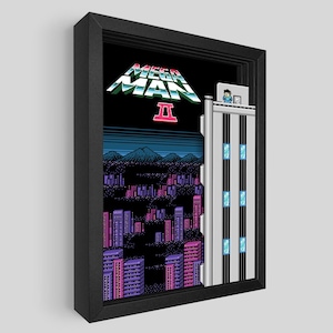 Mega Man 2 Shadowbox Art