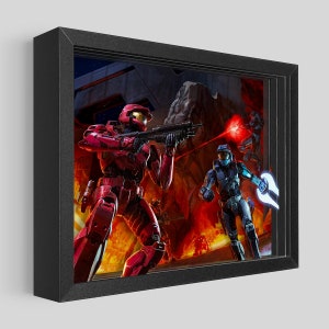 Halo 3 Multiplayer Shadowbox-kunst