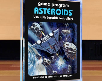 b>Etichetta</b> cartuccia gioco <b>di</b> <b>ricambio</b> - <b>asteroidi</b> per <b>Atari</b> <b>2600</b