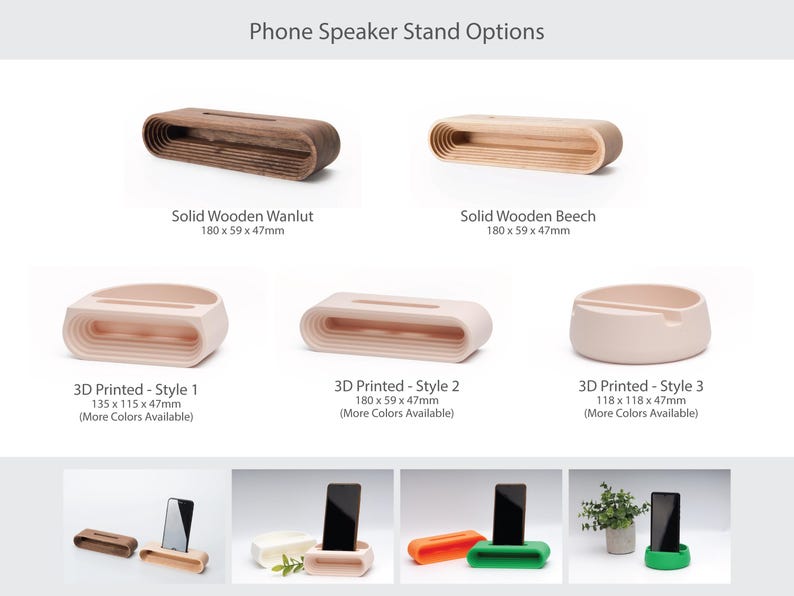 Cell Phone Wood Stand, Natural Sound Amplifier, Personalized Cell Phone Holder, Desk Phone Stand, iPhone stand, Smartphone Stand image 13