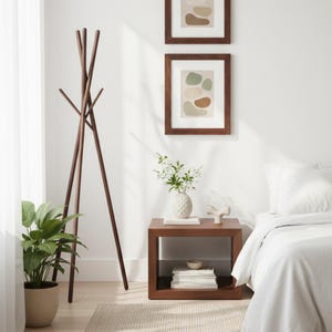 Perchero de madera galardonado con el premio Red Dot – Soporte moderno para ropa imagen 10