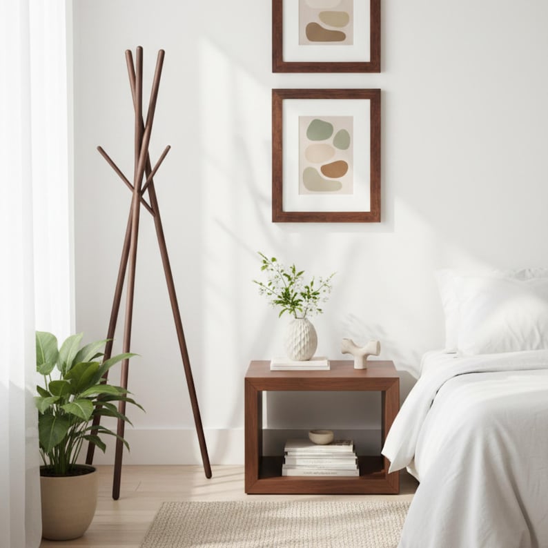 Perchero de madera galardonado con el premio Red Dot – Soporte moderno para ropa imagen 10
