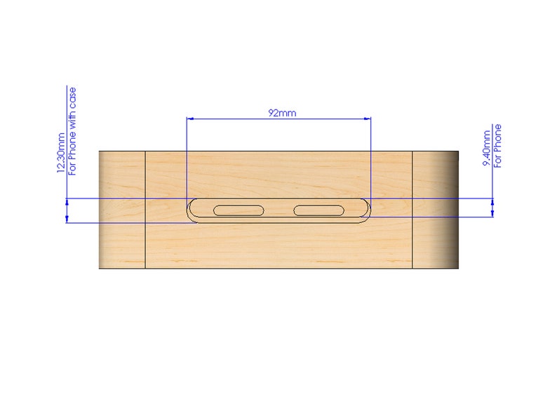 Minimalist Wood Phone Stand with Amplifier Speaker, Wood Docking Station, Apple Dock, iPhone Holder, Portable Phone Stand, Personalized Gift Bild 8