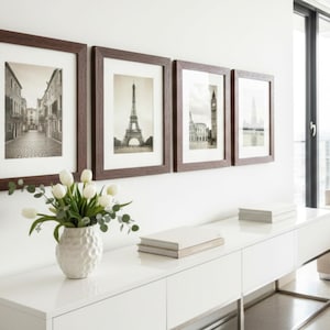 Solid Wood Gallery Wall Frame Set, Modern Home Decor
