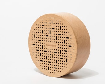 Personalized Wood Bluetooth Speaker: Engraved Audio, German Beech